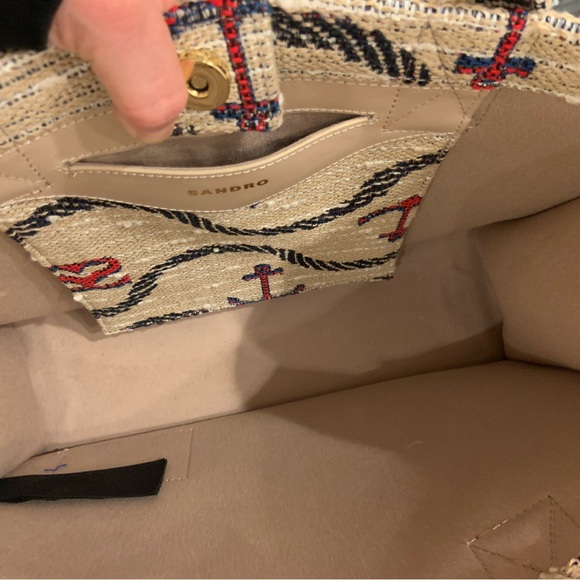 Sandro anchor-print jacquard tote - Picture 7 of 7